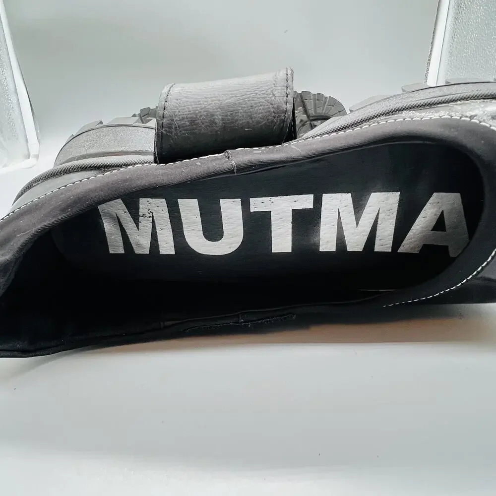 MUTMA Shoes Womens 8.5 Black Gura Platform Mary Jane Lug Sole Anthropologie